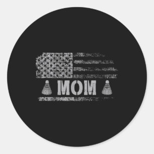 Adesivo Mãe de Badminton Americana Bandeira dos EUA Equipe