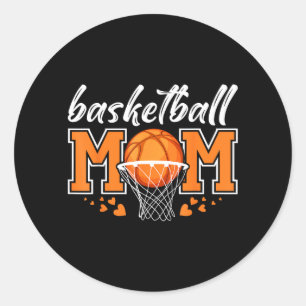 Adesivo Mãe de Basquete Dia de Jogo Mulheres de Basquete