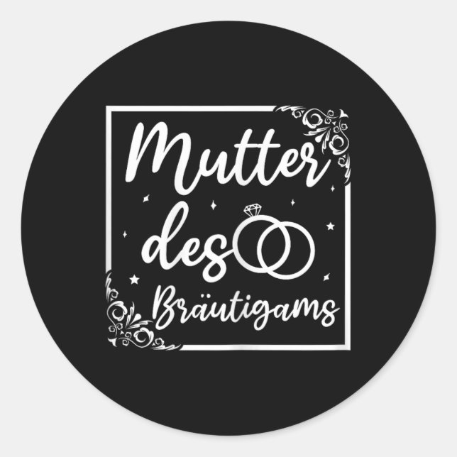 Adesivo Mãe De Casamento Bridal Mãe Da Noite (Frente)