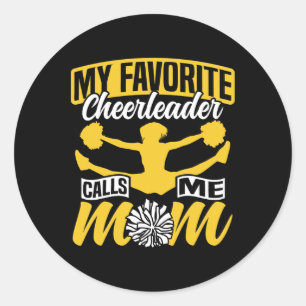 Adesivo Mãe de Cheerleading Cheer Minha Mãe Favorita de Ch