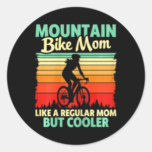Adesivo Mãe de Ciclismo de Montanha Divertida Ciclista Leg