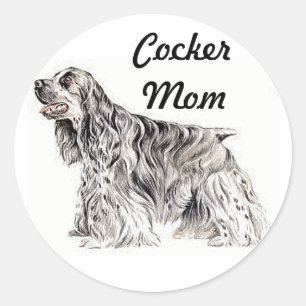 Adesivo Mãe de Cocker Americano