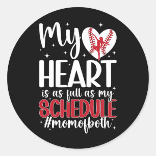 Adesivo Mãe De Dança Orgulhosa E Mãe De Baseball