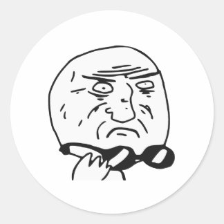 Adesivo Mãe de Deus Rage Face Meme