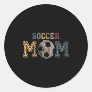 Adesivo Mãe de Futebol Americano Roupas Vintage Retro Mãe
