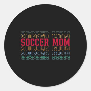 Adesivo Mãe de Futebol Com Texto Engraçado em Camadas Moth
