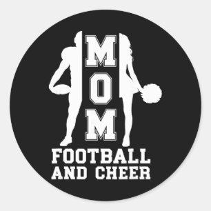 Adesivo Mãe de Futebol e Cheerleader de Futebol Americano