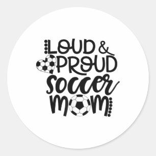 Adesivo Mãe de Futebol Orgulhosa e Barulhenta