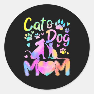 Adesivo Mãe de gato mãe de cachorro garota mulheres dia da