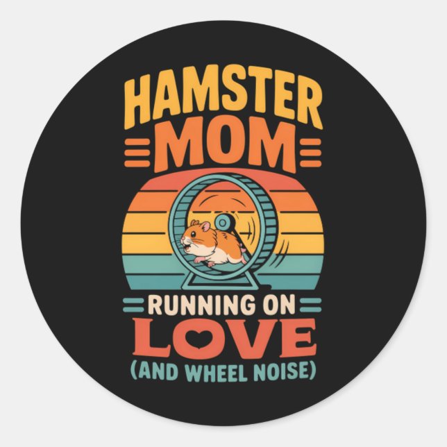 Adesivo Mãe de Hamster Protetora de Hamster de Estimação (Frente)