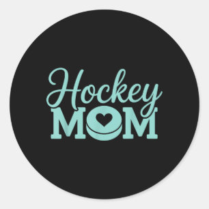 Adesivo Mãe de Hockey Mulher Jogadora de Hóquei no Gelo Hó