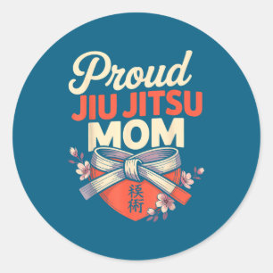 Adesivo Mãe de Jiu Jitsu Design Retro