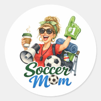 Adesivo Mãe de jogador de futebol engraçada
