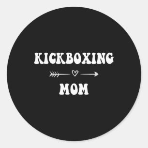 Adesivo Mãe de Kickboxing Arte Marcial Esportiva Estilosa