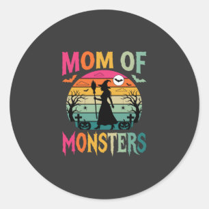 Adesivo Mãe de Monstros da Bruxa do Pôr do Sol de Hallowee