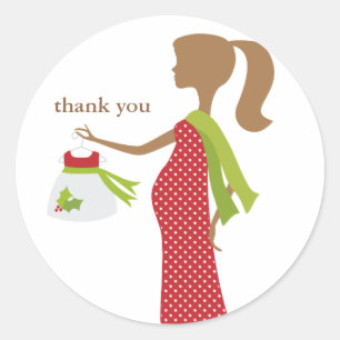 Adesivo Mãe De Natal Para Ser Chá de fraldas