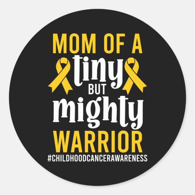 Adesivo Mãe De Um Cancer De Infância Cancer (Frente)