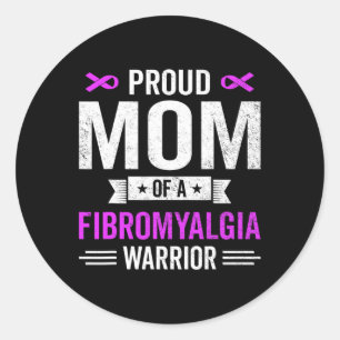 Adesivo Mãe De Um Guerreiro De Fibromialgia A Consciência