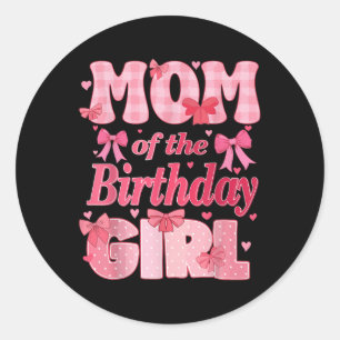 Adesivo Mãe Do Arco De Coquetes Rosa Da Família Birthday G