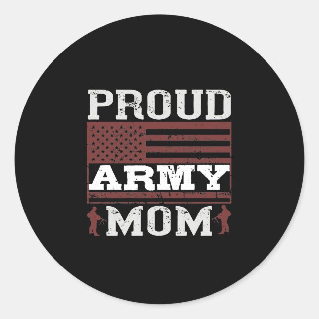 Adesivo Mãe do exército orgulhoso (Frente)