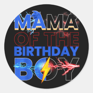 Adesivo Mãe Do Festa Da Família Birthday Boy Hedgehog Dec