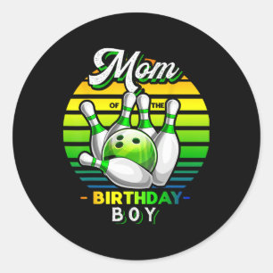 Adesivo Mãe Do Garoto De Aniversário Que Corresponde À Bol
