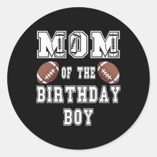 Adesivo Mãe Do Menino De Aniversário Amante De Futebol Fam