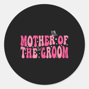 Adesivo Mãe Do Solteiro De Casamento De Groovy Mãe Pa
