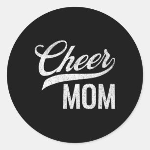 Adesivo Mãe do Time de Cheer Vermelho e Branco Conjunto Pa