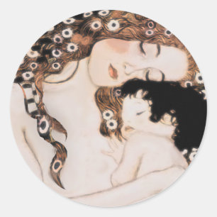 Adesivo Mãe e criança Gustavo Klimt
