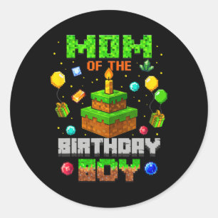 Adesivo Mãe Engraçada Do Menino Do Aniversário Festa Video