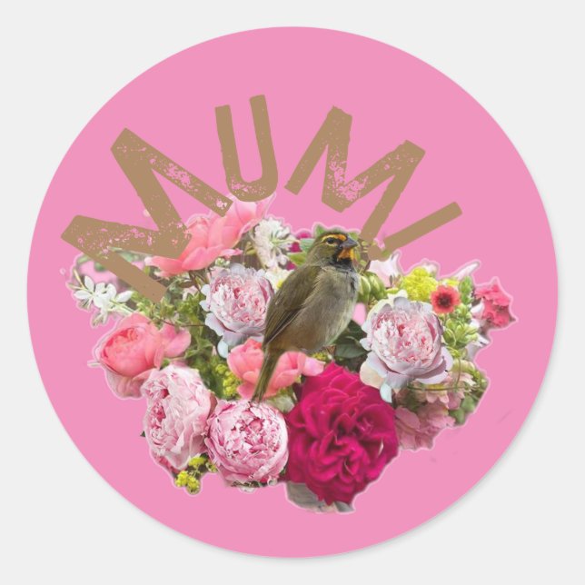 Adesivo Mãe! Flores (Frente)