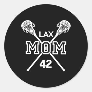 Adesivo Mãe Lax 42 Lacrosse Jogador 42 da Mãe