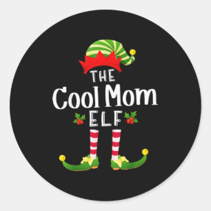 Adesivo Mãe Legal Elfo de Natal Camisa de Dormir Combinand