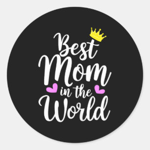 Adesivo Mãe no mundo camisa engraçado mulheres bonitas dia