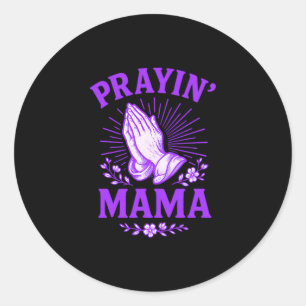 Adesivo Mãe Orando Mãe Cristã Religiosa Mãos em Oração