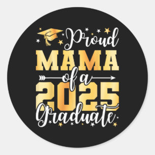 Adesivo Mãe Orgulhosa De Um Formando De Graduação De 2025