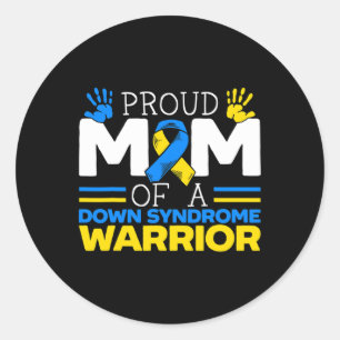 Adesivo Mãe Orgulhosa De Um Guerreiro De Síndrome De Baixo