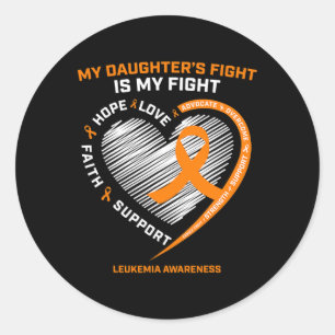 Adesivo Mãe Pai Laranja Minhas Filhas Combatem Cancer De L