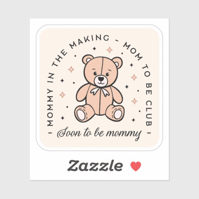 Adesivo Mãe para ser estética da mamãe do clube (Folha)