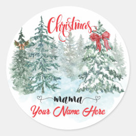 Adesivo Mãe Personalizada de Feriado de Natal Personalizad