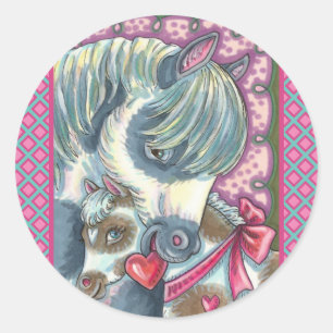 ADESIVO MÃE PONY E SEU NAMORADOS FILMADO, CAVALO