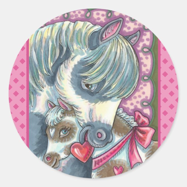 ADESIVO MÃE PONY E SEU NAMORADOS FILMADO, CAVALO (Frente)