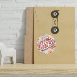 Adesivo Mãe Queen Floral