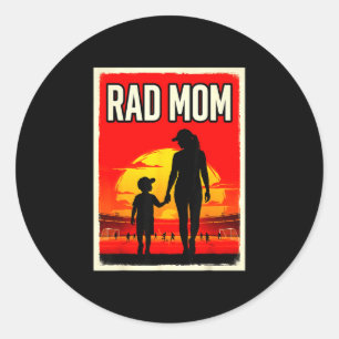 Adesivo Mãe radical mãe e filho mãe futebolista pôr do sol