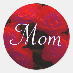 Adesivo Mãe Rosa vermelha Sticker