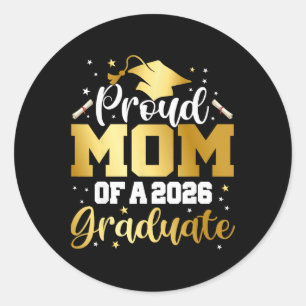 Adesivo Mãe Senior 2026 Orgulhosa Mãe De Um Formando Da Tu