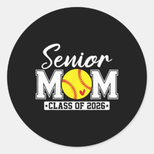 Adesivo Mãe Sênior Cl De 2026 Mãe de Softbol Formatura