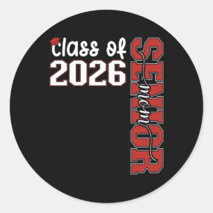 Adesivo Mãe Sênior Cl De 2026 Senior Mama 2026 Graduação 
