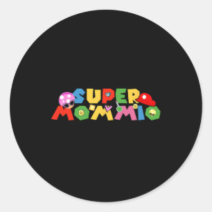 Adesivo Mãe Shirt Super Gamer Mommio Engraçado Presente Pa